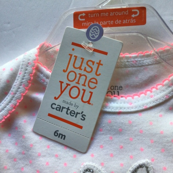 CARTERS EASTER BUNNY BODYSUIT AND TUTU 6 MONTHS NWT - Picture 3 of 8